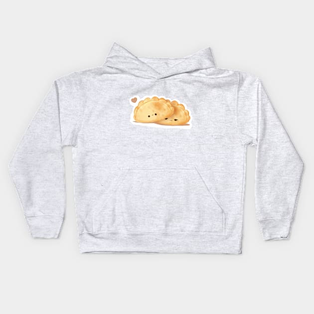 Empanadas Loves Cute Pastel Pastry Kids Hoodie by gusniac